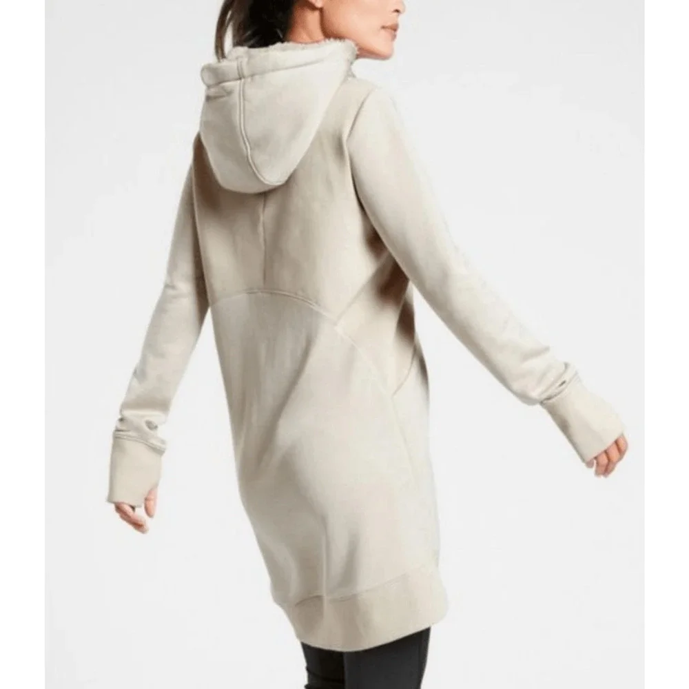 Athleta Triumph Shine Hoodie Dress Sweatshirt XL